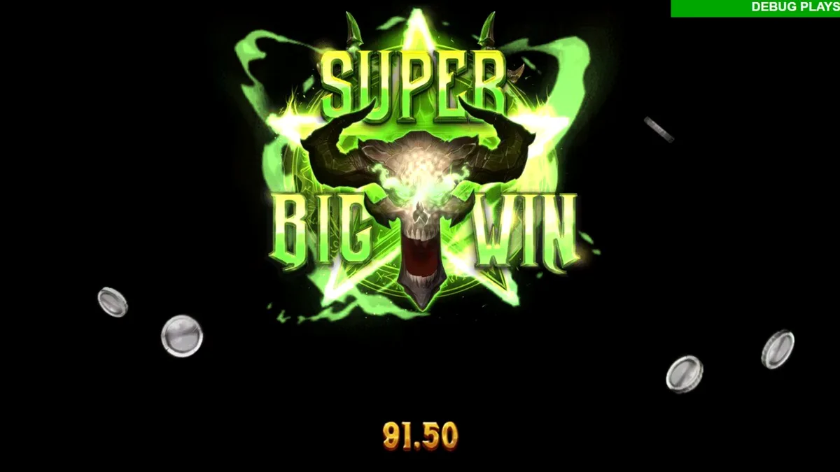 Tampilan visual slot Hellreign Scatter Magnet dengan tema dunia bawah yang gelap dan penuh simbol demon.